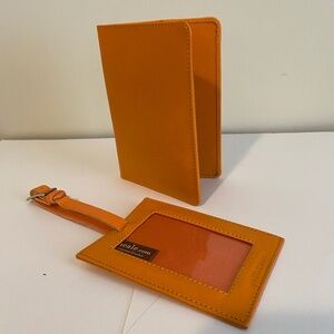 Jimeale NY Leather Passport & Luggage Tag Set